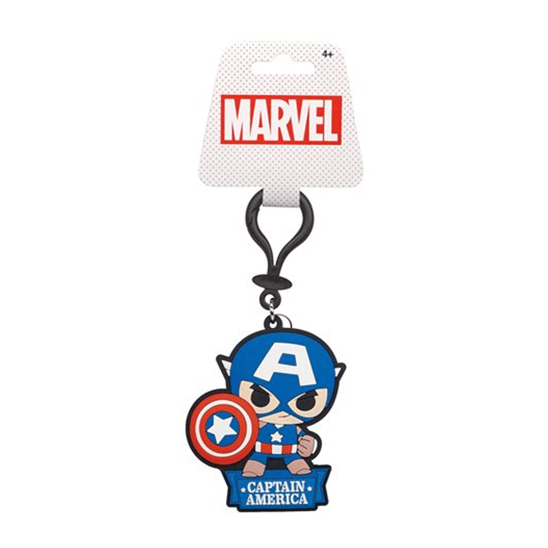 Captain America PVC Soft Touch Bag Clip