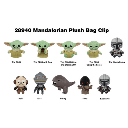 Star Wars The Mandalorian Plush Bag Clip - Mystery Bag - UNOPENED