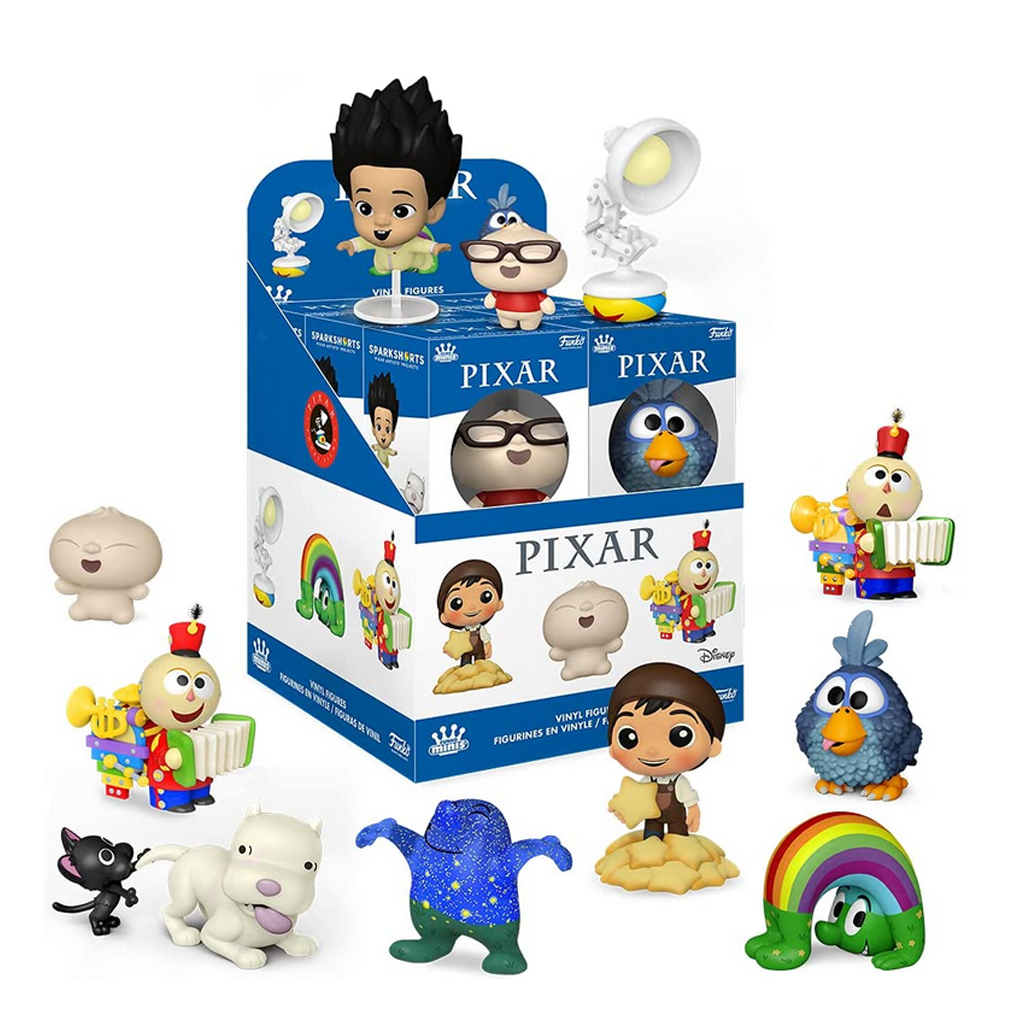 Funko Mini Vinyl Figures Bundle - Disney Pixar Shorts - Bambino Regular & Glow Versions