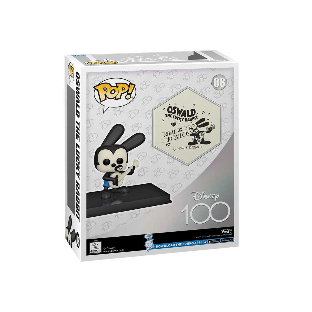 Funko Pop! Disney 100th - Oswald the Lucky Rabbit Art Cover Figure with Case