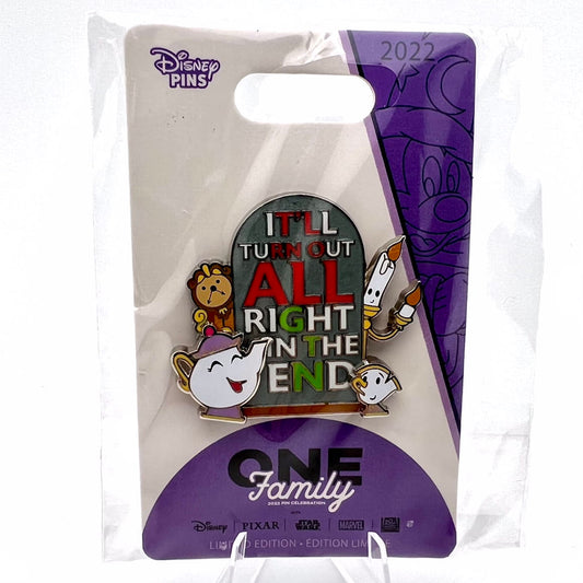 Beauty and the Beast – Family Motto – Disney One Family Pin Celebration 2022 – Limited Edition