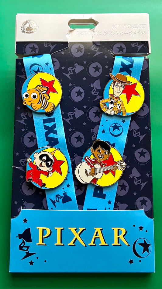 Pixar Pin Trading Starter Set with Lanyard
