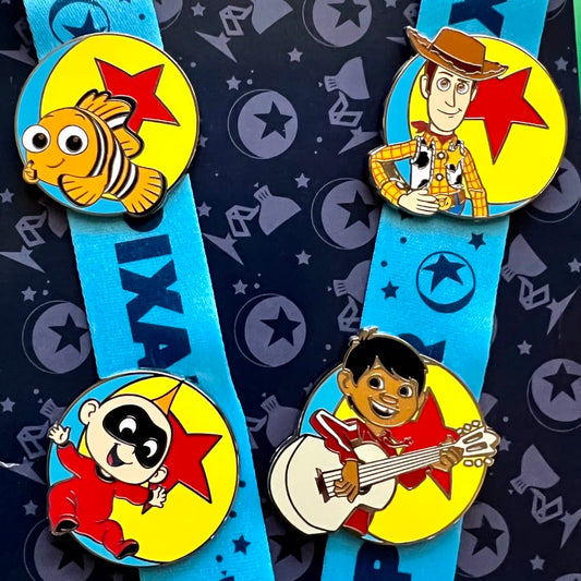 Pixar Pin Trading Starter Set with Lanyard