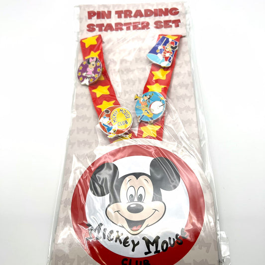 Mickey Mouse Club Pin Trading Starter Set with Lanyard