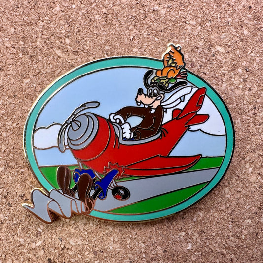 Disney Goofy's Sky School Goofy Braking Airplane Pin LE 200 PP83357