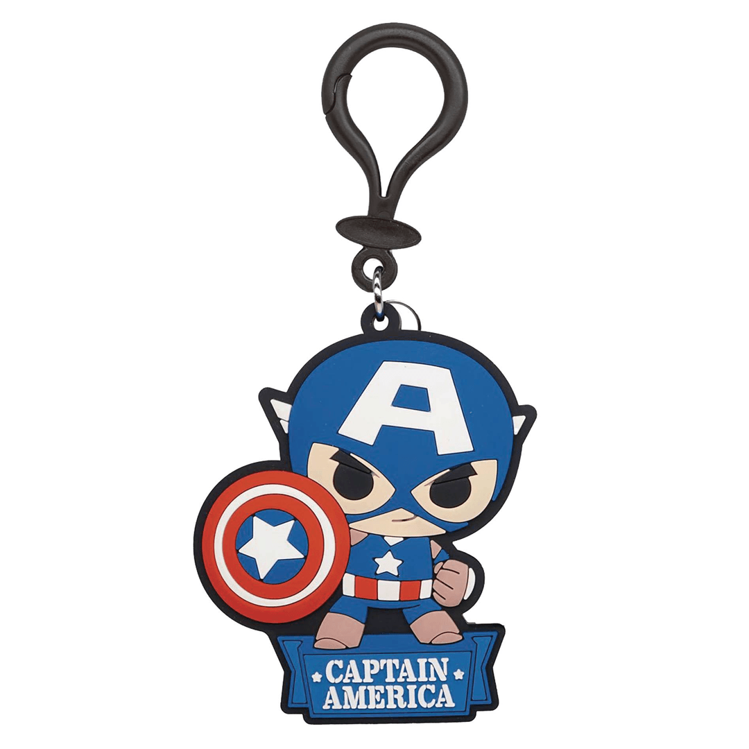 Captain America PVC Soft Touch Bag Clip