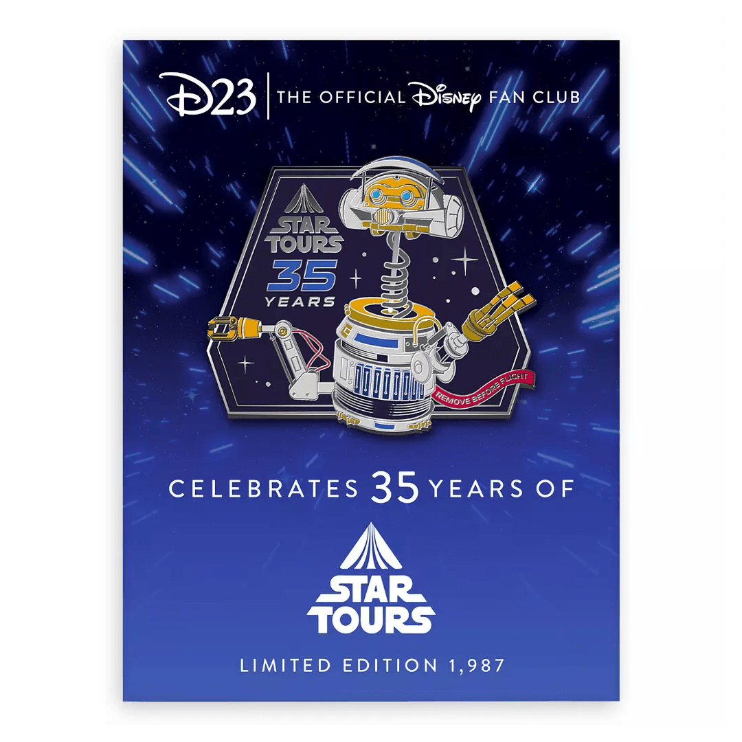 D23 Exclusive Star Tours 35th Anniversary Pin – Captain RX-24 – Limited Edition