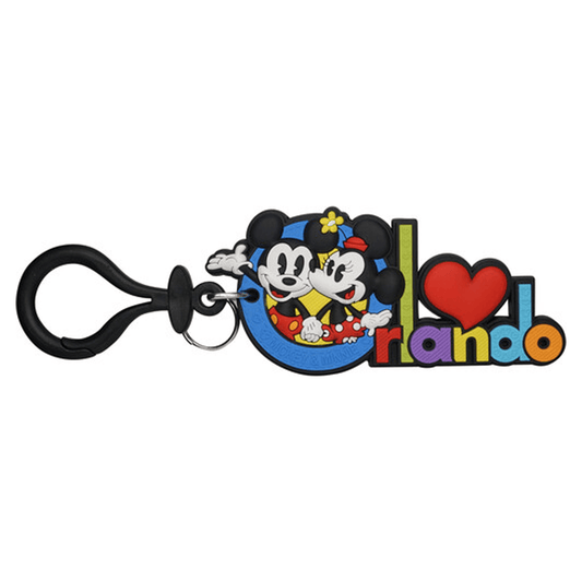 Mickey Minnie @ Orlando PVC Soft Touch Bag Clip